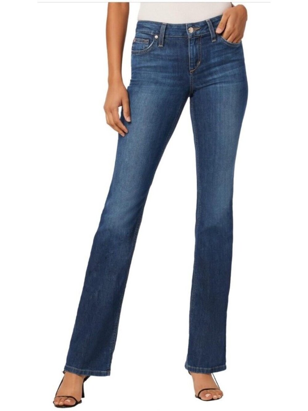 Joes Jeans ARYD5738 Curvy Boot Cut Jean Low Rise Dark Wash Y2K Vintage 26 EUC